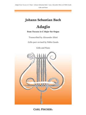 Johann Sebastian Bach: Adagio (Toccata C Org.): Cello mit Begleitung