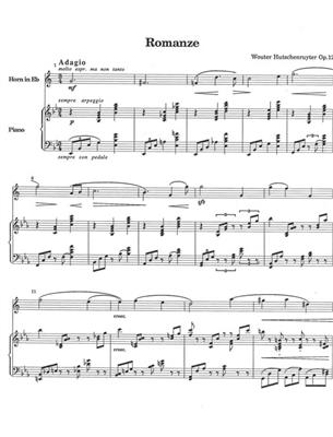 W. Hutschenruijter: Romance Op. 12: Horn mit Begleitung