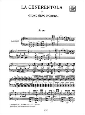 Gioachino Rossini: La Cenerentola - Opera Vocal Score: Gesang mit Klavier