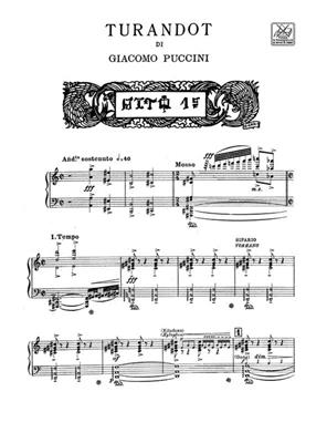 Giacomo Puccini: Turandot: Gesang mit Klavier