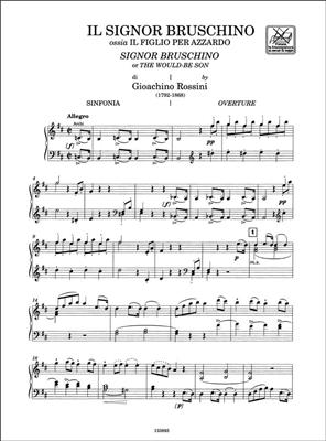 Gioachino Rossini: Il Signor Bruschino: Opern Klavierauszug