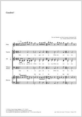 Gaudete!: (Arr. Thomas Gabriel): Gemischter Chor mit Klavier/Orgel