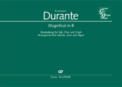 Francesco Durante: Magnificat in B: (Arr. Gerhard Klumpp): Gemischter Chor mit Klavier/Orgel