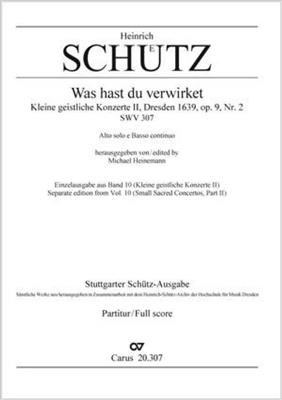 Heinrich Schütz: Was hast du verwirket: Gesang mit sonstiger Begleitung