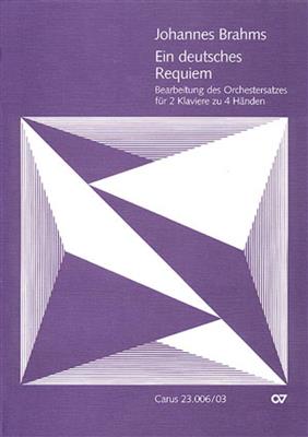 Johannes Brahms: Ein deutsches Requiem: (Arr. A. Grüters): Klavier Duett