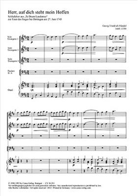 Georg Friedrich Händel: Herr, auf dich steht mein Hoffen: Blechbläser Ensemble