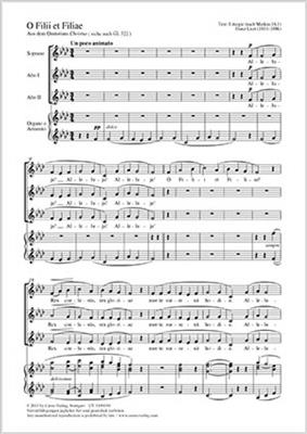 Franz Liszt: O filii et filiae: Frauenchor mit Klavier/Orgel