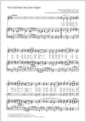Johann Kaspar Aiblinger: Ein Lied lasst uns jetzt singen: (Arr. Armin Kircher): Gemischter Chor mit Klavier/Orgel