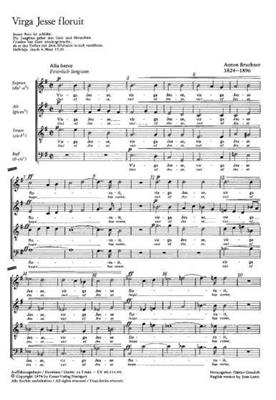 Anton Bruckner: Virga Jesse: Gemischter Chor mit Begleitung