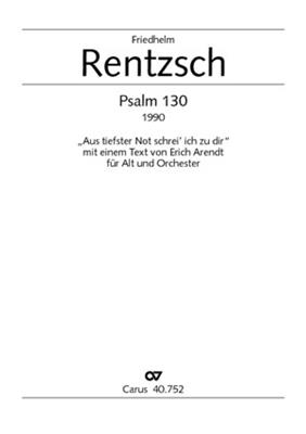 Friedhelm Rentzsch: Psalm 130 für Alt und Orchester: Orchester mit Gesang