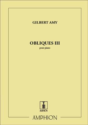 Gilbert Amy: Obliques III: Klavier Solo
