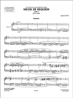 Auguste Schirlé: Messe de requiem - opus 1: Orgel