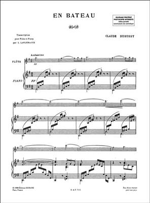 Claude Debussy: En Bateau: Flöte mit Begleitung