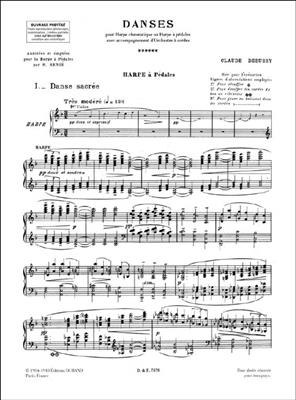 Claude Debussy: Danse Sacrée et Danse Profane: Harfe Solo