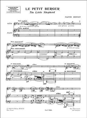 Claude Debussy: Le Petit Berger Pour Flûte Et Piano: Flöte Solo