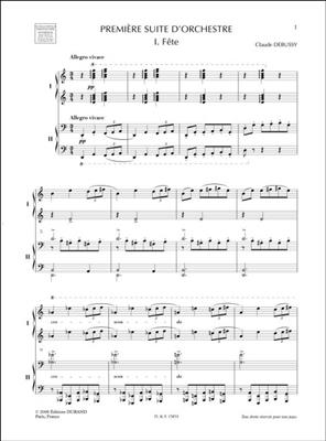 Claude Debussy: Premiere Suite D'Orchestre: Klavier vierhändig