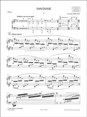 Claude Debussy: Fantaisie Pour Piano Et Orchestre: Orchester