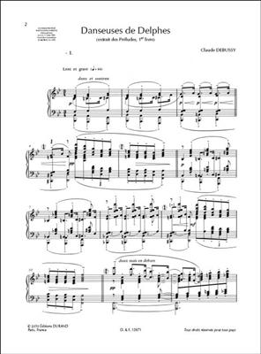 Claude Debussy: Danseuses De Delphes: Klavier Solo