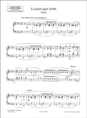 Claude Debussy: La plus que lente: Klavier Solo