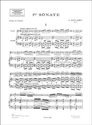 Camille Saint-Saëns: Premiere Sonate opus 75: Violine mit Begleitung
