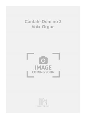 Vincent d'Indy: Cantate Domino 3 Voix-Orgue: Gemischter Chor mit Begleitung