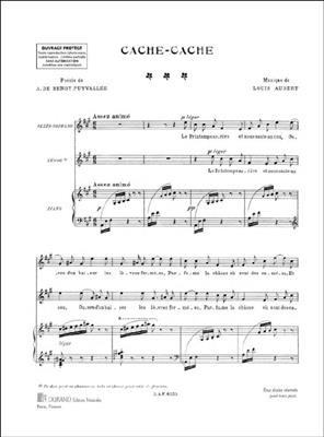 Louis Aubert: Cache-Cache Cht-Piano: Gesang mit Klavier