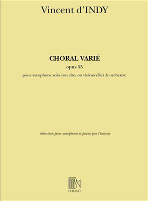 Vincent d'Indy: Choral Varié Opus 55: Saxophon
