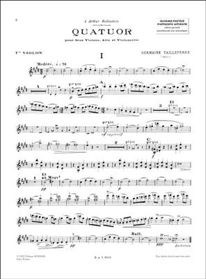 Germaine Tailleferre: Quatuor à Cordes: Streichquartett