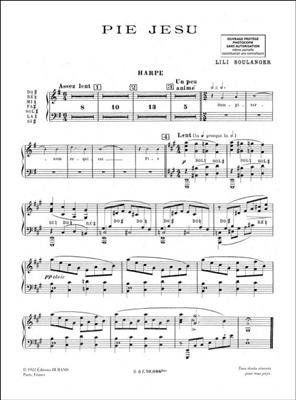 Lili Boulanger: Pie Jesu, pour chant (mezzo), quatuor à cordes,: Gesang mit sonstiger Begleitung