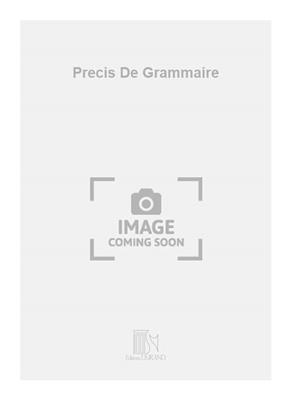 Precis De Grammaire