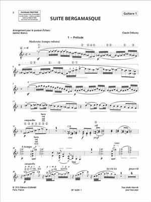 Claude Debussy: Suite Bergamasque: Gitarre Solo