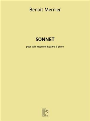Benoît Mernier: Sonnet (voix moyenne & grave): Gesang mit Klavier