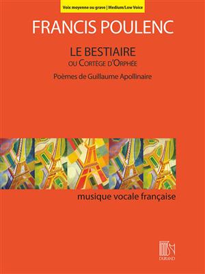 Francis Poulenc: Le Bestiaire ou Cortège d'Orphée: Gesang mit Klavier