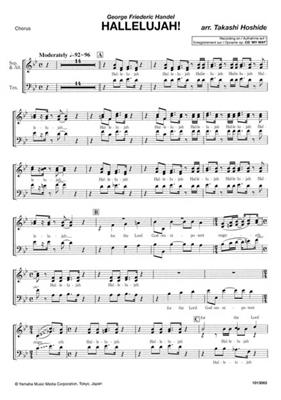 Georg Friedrich Händel: Hallelujah!: (Arr. Takashi Hoshide): Gemischter Chor mit Begleitung