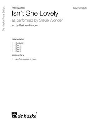 Stevie Wonder: Isn't She Lovely: (Arr. Bert van Haagen): Flöte Ensemble