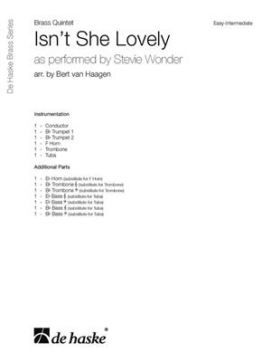 Stevie Wonder: Isn't She Lovely: (Arr. Bert van Haagen): Blechbläser Ensemble