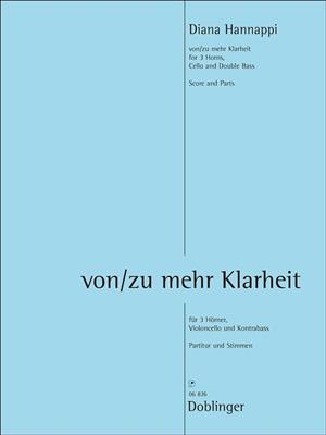 Diana Hannappi: Von/Zu Mehr Klarheit: Kammerensemble