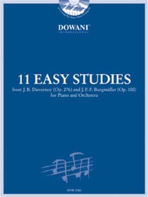 11 Easy Studies for Piano and Orchestra: Klavier Solo