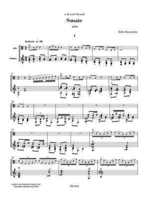 Érik Marchelie: Sonate: Viola mit Begleitung