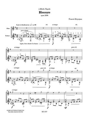 Francis Kleynjans: Blessure opus 249b: Flöte mit Begleitung