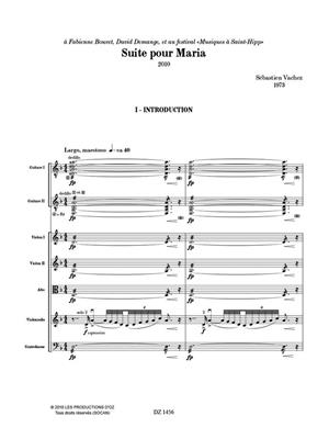 Sébastien Vachez: Suite pour Maria: Streichorchester mit Solo