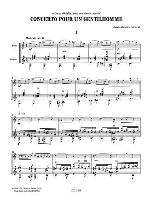 Jean-Maurice Mourat: Concerto pour un gentilhomme: Flöte mit Begleitung