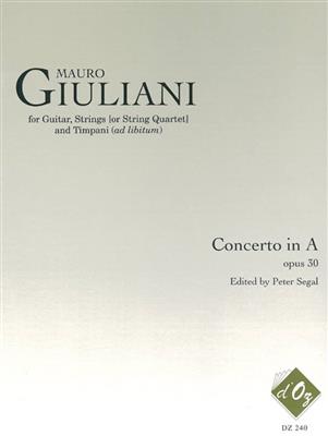 Mauro Giuliani: Concerto for Guitar, Strings and Timpani, opus 30: Orchester mit Solo