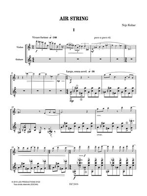 Nejc Kuhar: Air String: Violine mit Begleitung