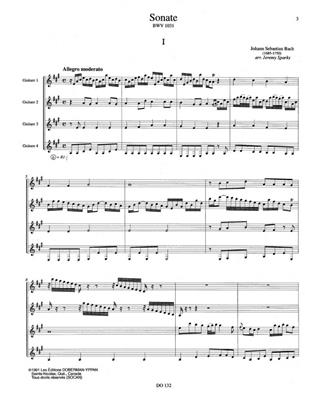 Johann Sebastian Bach: Sonate BWV 1031: Gitarre Trio / Quartett