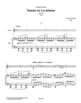 Rachel Laurin: Sonate op. 23: Violine mit Begleitung