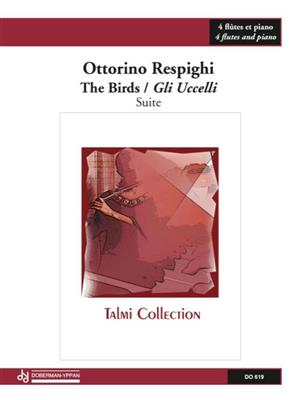 Ottorino Respighi: The birds / Gli Uccelli (4 fl. / pno): Flöte mit Begleitung