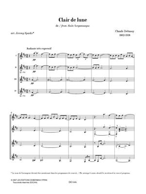 Claude Debussy: Clair de lune - Golliwogg's Cake-walk: Gitarre Trio / Quartett