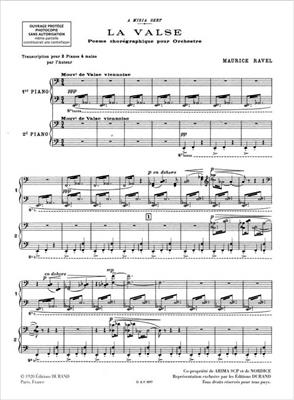 Maurice Ravel: La Valse: Klavier Duett