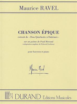 Maurice Ravel: Don Quichotte à Dulcinée - Chanson Epique: Gesang mit Klavier